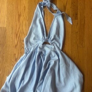 SHEIN Light Blue Mini Dress